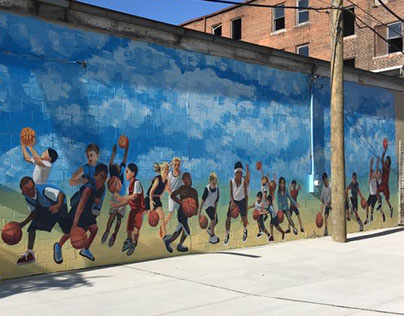 Mosaic Church - Basketball Court Kids Mural