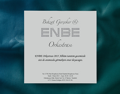 Enbe Orkestrası Launch Invitation Design