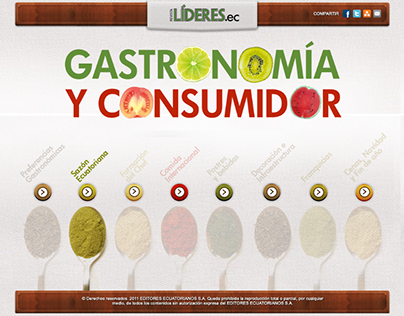 Gastronomía y consumidor | Editorial design