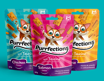 Purrfections Cat Treats - Branding & Packaging Design