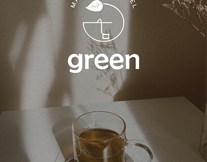 Identidade Visual Green Market Saudável (marca de chás)