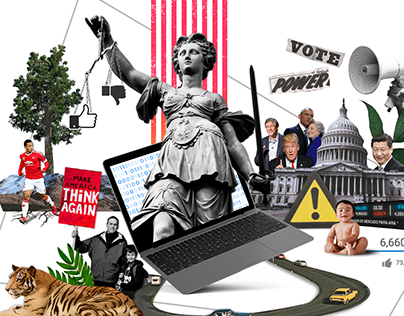 Collage Illustration «Democracy On Your Screen»