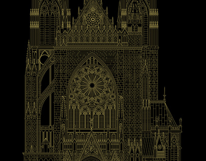 Illustrations vectorielles • Cathédrale de Metz