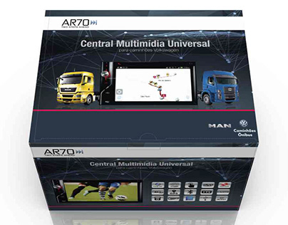 Design de Embalagem da Central Multimídia AR70 / MAN
