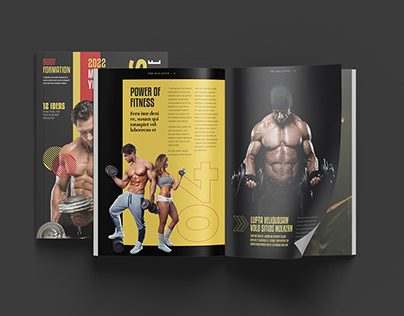 Fitness Magazine Design