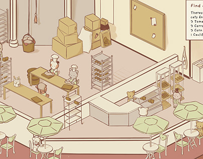 Cat Bakery Look and Find
