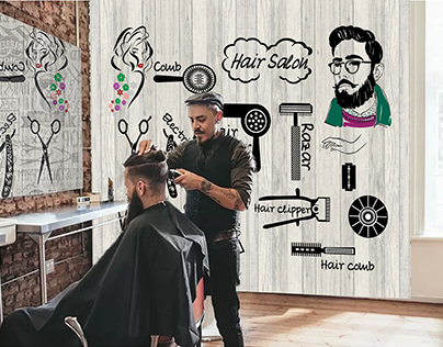 Wall Design | Barber Shop