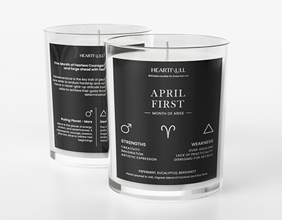 HEARTFULL CANDLES | 3D Product Renderings