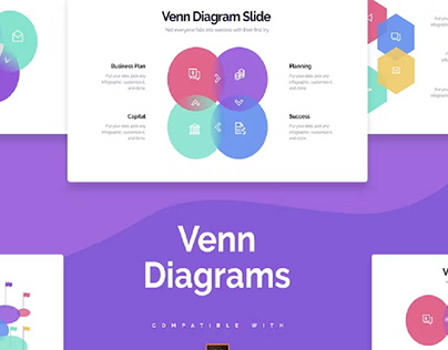 Business Venn Diagrams Illustrator Infographics