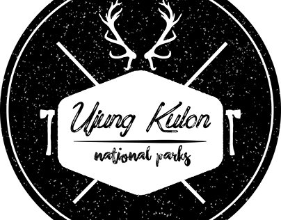 Taman Nasional Ujung Kulon - Vintage Logo