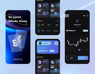 Crypto Trading App UI Design📈