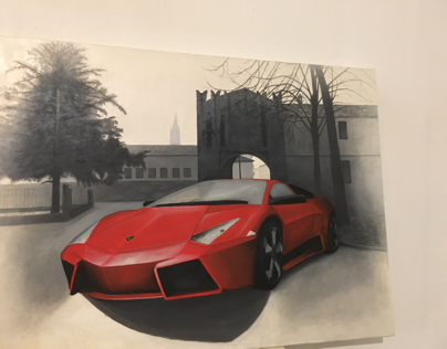 Lamborghini Oil Paint.