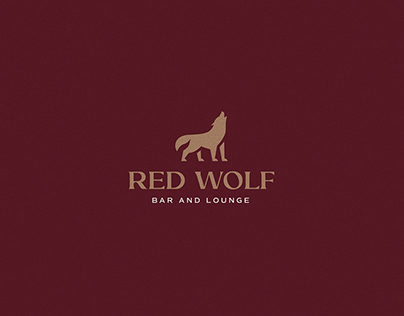 Red Wolf Bar Lounge Branding