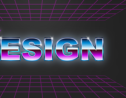 80's Text Effect