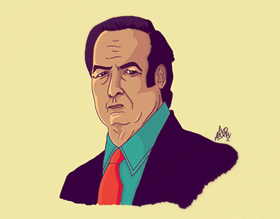 Saul Goodman illustration - Breaking Bad- by Ivo Abreu