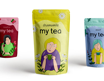 Illustrations for tea packag