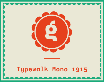Typewalk Mono 1915 (Free) Font