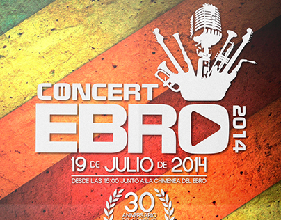 Cartel Concert Ebro 2014 (Primer premio)