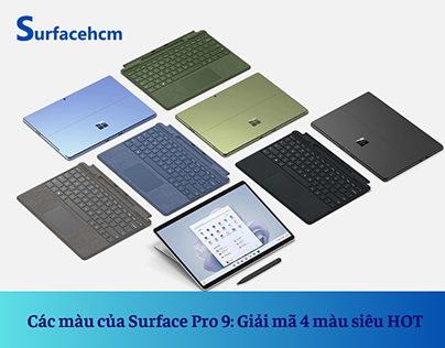 Tổng hợp 4 màu mới nhất Surface Pro 9