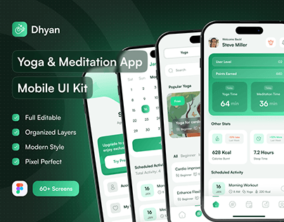 Dhyan - Yoga & Meditation UI Kit
