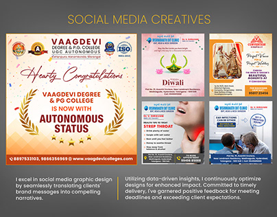 Social Media Creatives For Different Organizations