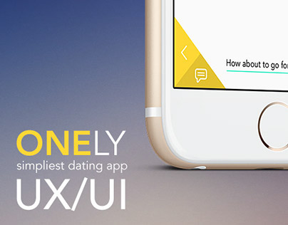 ONELY. Most simple & handy dating app concept