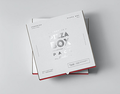 32 Pizza Box Mock-up