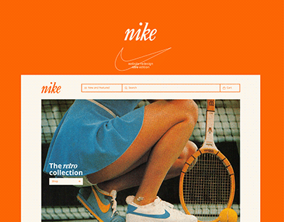 Nike Website Redesign — Retro Style (UI/UX)