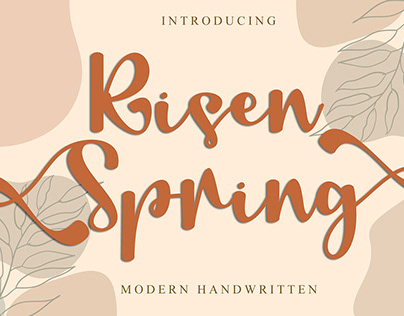 Risen Spring Handwritten Typeface