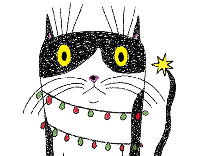Silly Christmas Cat
