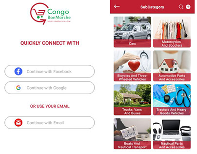 Congo BonMarche Shopping Mobile Screen