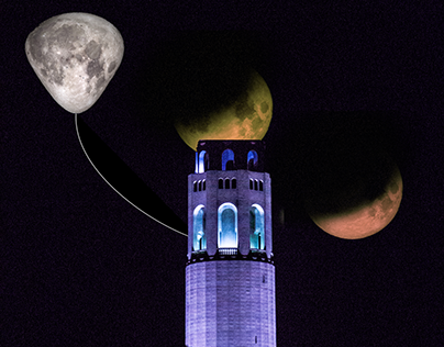 Coit Tower Moon Phase
