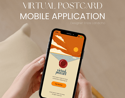 Virtual Postcard Mobile Application UI Design