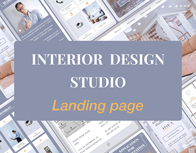 Interior design landing page
