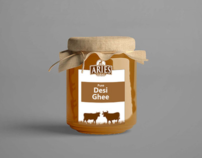 Aries Desi Ghee packaging