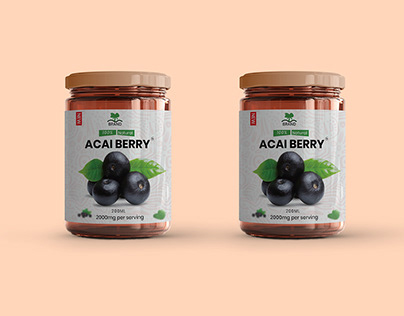 Berry Jar label design