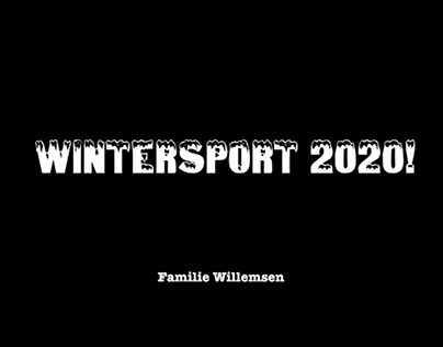 Wintersport 2020 - Familie Willemsen