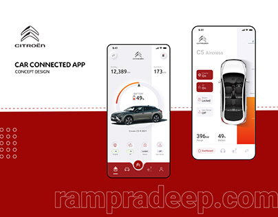 Citroen Car Connected App - Concept Design