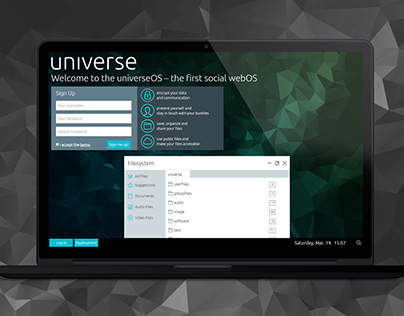 universeOS - The first social webOS