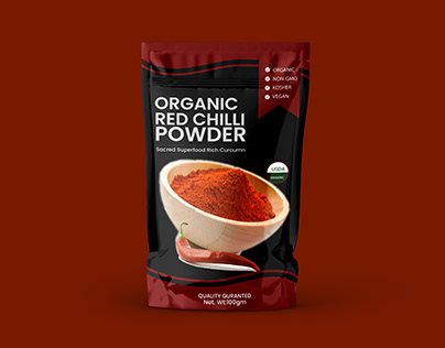 Chili powder Pouch Design