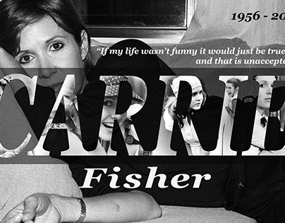 Carrie Fisher Biographical Poster