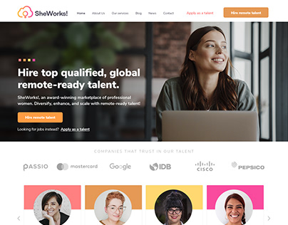 Website | SheWorks! revamp