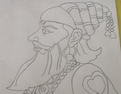 how to draw Sanyasi