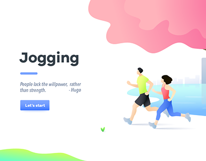 jogging illustration