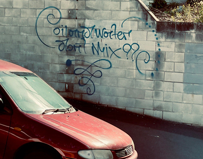 Graffitied Dunedin