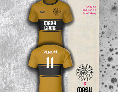 Mash Gang x Fang Gang F.C Football Shirt Design