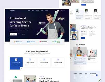 Plumb-Cleaning Service Landing Page