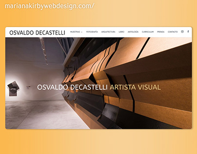 Diseño Web para artista visual