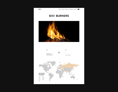 OXI Burners B2B website