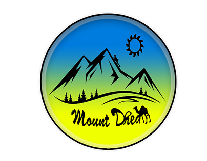 Logo design mountain for a travel company